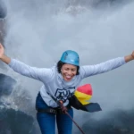 Abseiling Sipi Falls adventure