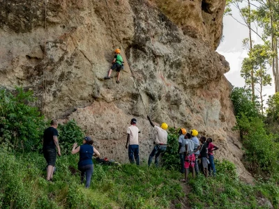 Rock climbing activity