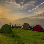 camping at the wanale waterfall viewpoint